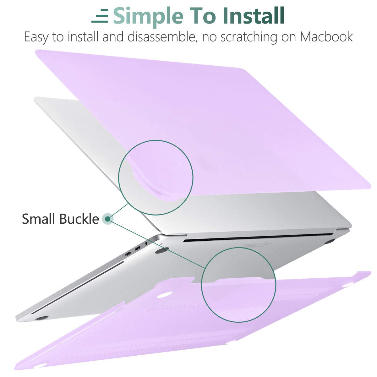 Purple MacBook Pro 13 Inch Case 2016-2023 M1 M2 A2338 A2289 A2251 A2159 Hard Shell Case Keyboard Cover Tristar Online