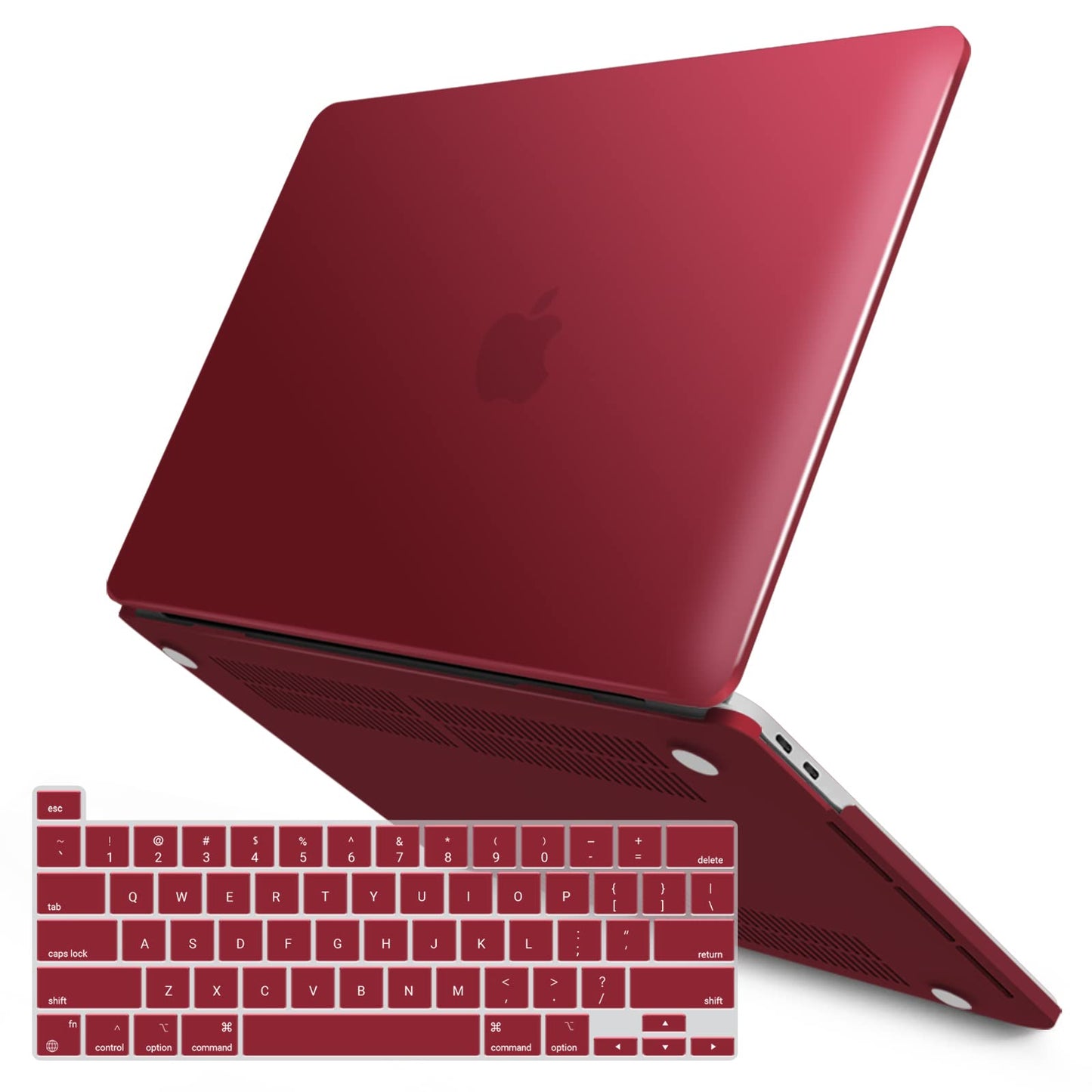Wine Red MacBook Pro 13 Inch Case 2016-2023 M1 M2 A2338 A2289 A2251 A2159 Hard Shell Case Keyboard Cover Tristar Online