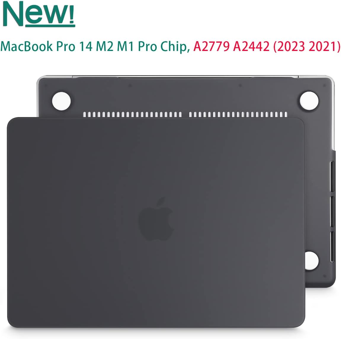 Suitable for MacBook Pro 14 Max Inch Case 2023 2022 2021 M2 A2779 M1 A2442 Hardshell Case Keyboard Cover Black Tristar Online