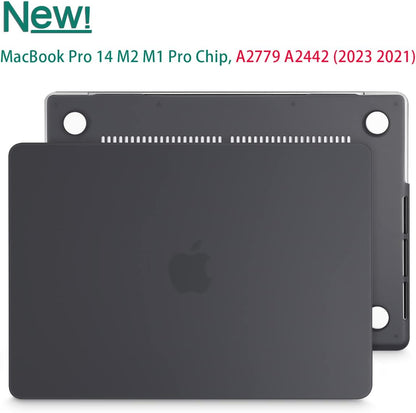 Suitable for MacBook Pro 14 Max Inch Case 2023 2022 2021 M2 A2779 M1 A2442 Hardshell Case Keyboard Cover Black Tristar Online