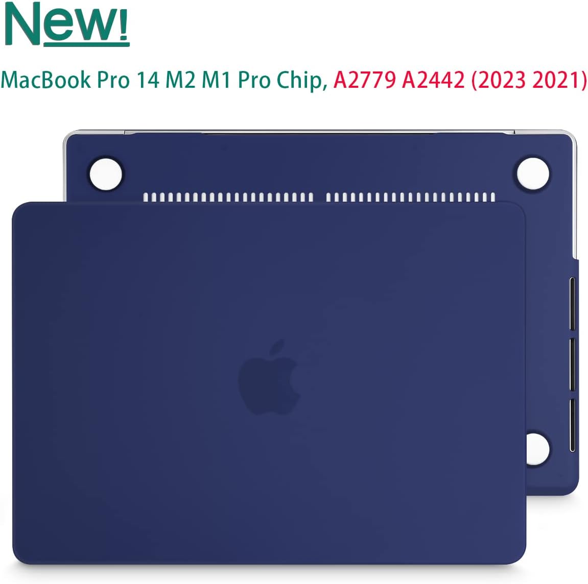 Suitable for MacBook Pro 14 Max Inch Case 2023 2022 2021 M2 A2779 M1 A2442 Hardshell Case Keyboard Cover Blue Tristar Online