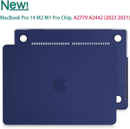 Suitable for MacBook Pro 14 Max Inch Case 2023 2022 2021 M2 A2779 M1 A2442 Hardshell Case Keyboard Cover Blue Tristar Online