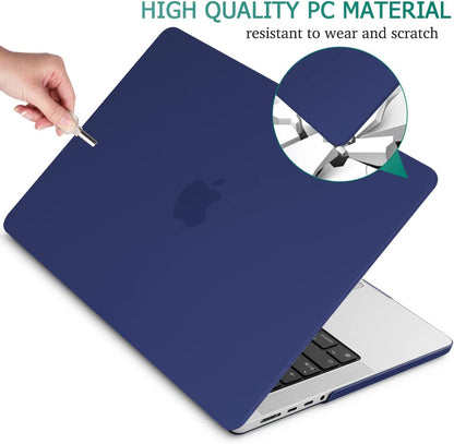 Suitable for MacBook Pro 14 Max Inch Case 2023 2022 2021 M2 A2779 M1 A2442 Hardshell Case Keyboard Cover Blue Tristar Online