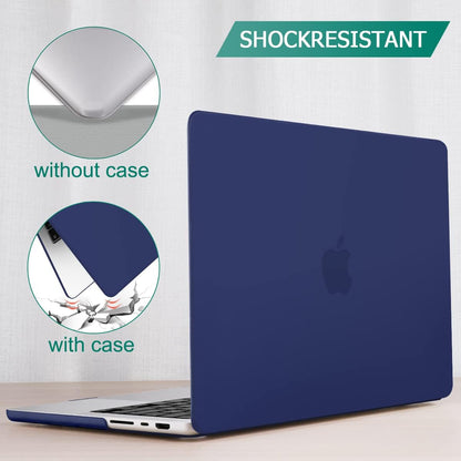Suitable for MacBook Pro 14 Max Inch Case 2023 2022 2021 M2 A2779 M1 A2442 Hardshell Case Keyboard Cover Blue Tristar Online