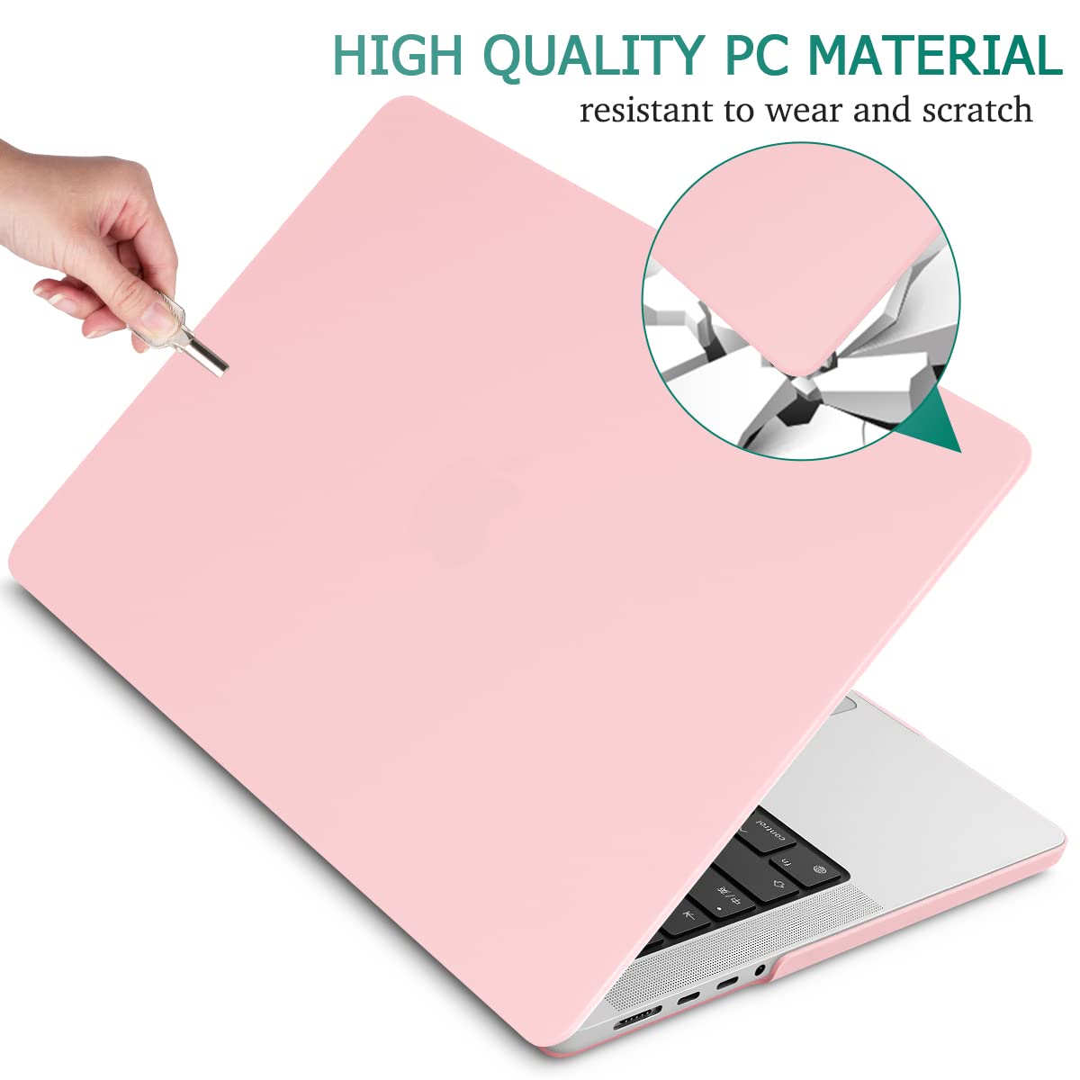 Suitable for MacBook Pro 14 Max Inch Case 2023 2022 2021 M2 A2779 M1 A2442 Hardshell Case Keyboard Cover Sold Pink Tristar Online