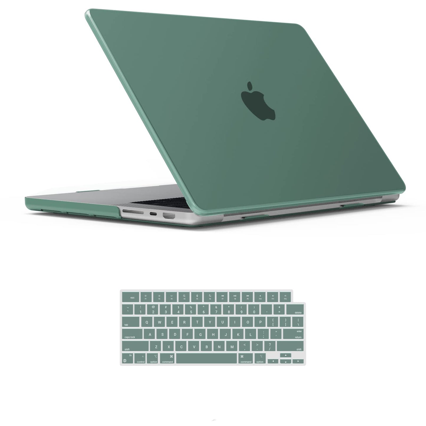 Suitable for  MacBook Pro 14 Max Inch Case 2023 2022 2021 M2 A2779 M1 A2442 Hardshell Case Keyboard Cover Midnight Green Tristar Online