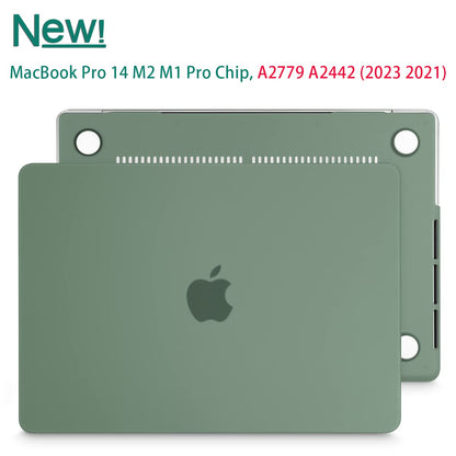 Suitable for  MacBook Pro 14 Max Inch Case 2023 2022 2021 M2 A2779 M1 A2442 Hardshell Case Keyboard Cover Midnight Green Tristar Online