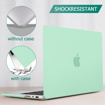Suitable for  MacBook Pro 14 Max Inch Case 2023 2022 2021 M2 A2779 M1 A2442 Hardshell Case Keyboard Cover Green Tristar Online