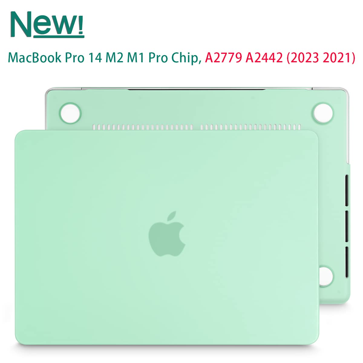Suitable for  MacBook Pro 14 Max Inch Case 2023 2022 2021 M2 A2779 M1 A2442 Hardshell Case Keyboard Cover Green Tristar Online