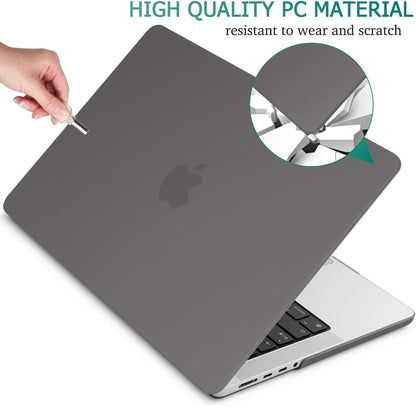 Suitable for  MacBook Pro 14 Max Inch Case 2023 2022 2021 M2 A2779 M1 A2442 Hardshell Case Keyboard Cover Grey Tristar Online