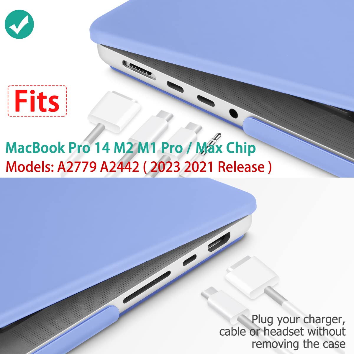 Suitable for  MacBook Pro 14 Max Inch Case 2023 2022 2021 M2 A2779 M1 A2442 Hardshell Case Keyboard Cover Tristar Online