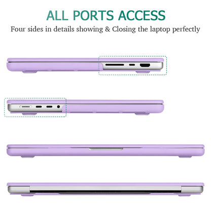 Suitable for  MacBook Pro 14 Max Inch Case 2023 2022 2021 M2 A2779 M1 A2442 Hardshell Case Keyboard Cover Purple Tristar Online