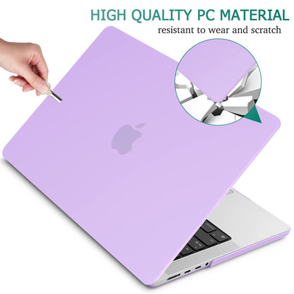 Suitable for  MacBook Pro 14 Max Inch Case 2023 2022 2021 M2 A2779 M1 A2442 Hardshell Case Keyboard Cover Purple Tristar Online