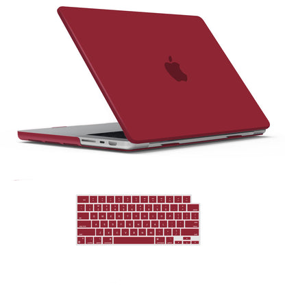 Suitable for  MacBook Pro 14 Max Inch Case 2023 2022 2021 M2 A2779 M1 A2442 Hardshell Case Keyboard Cover Wine Red Tristar Online