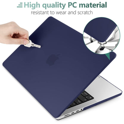 Suitable for  MacBook Pro 16 inch Case 2023 2022 2021 M2 A2780 A2485 M1 Pro/Max Hard Shell Case Keyboard Cover Blue Tristar Online