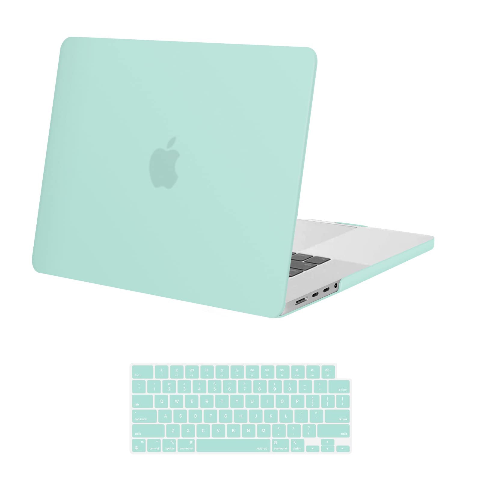 Suitable for  MacBook Pro 16 inch Case 2023 2022 2021 M2 A2780 A2485 M1 Pro/Max Hard Shell Case Keyboard Cover Green Tristar Online