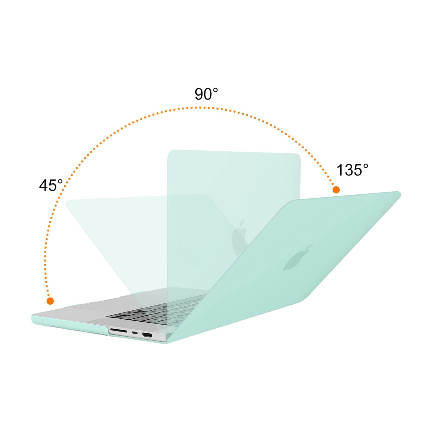 Suitable for  MacBook Pro 16 inch Case 2023 2022 2021 M2 A2780 A2485 M1 Pro/Max Hard Shell Case Keyboard Cover Green Tristar Online