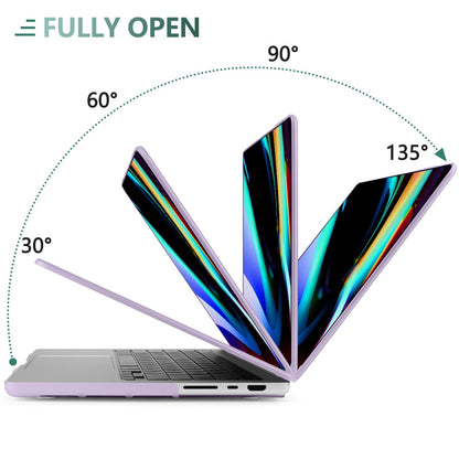 Suitable for  MacBook Pro 16 inch Case 2023 2022 2021 M2 A2780 A2485 M1 Pro/Max Hard Shell Case Keyboard Cover Purple Tristar Online