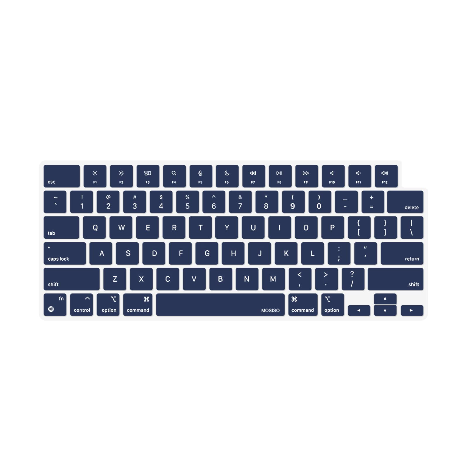 Keyboard Cover Skin For MacBook Air Pro 13 13.6 14 15.3 16 A2442 A2779 A2485 A2780 A2681 A2941 M1 M2 2021 to 2023 Navy Blue Tristar Online