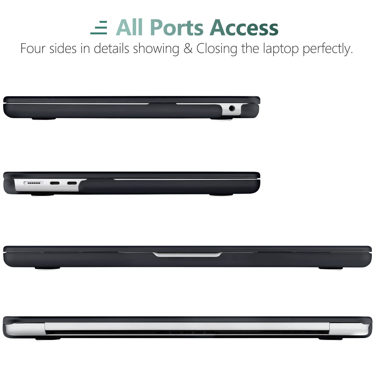 Suitable for  2023 2022 MacBook Air 13 inch case M2 Model A2681 Hard Shell Case Keyboard Cover Black Tristar Online
