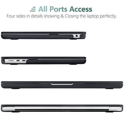Suitable for  2023 2022 MacBook Air 13 inch case M2 Model A2681 Hard Shell Case Keyboard Cover Black Tristar Online