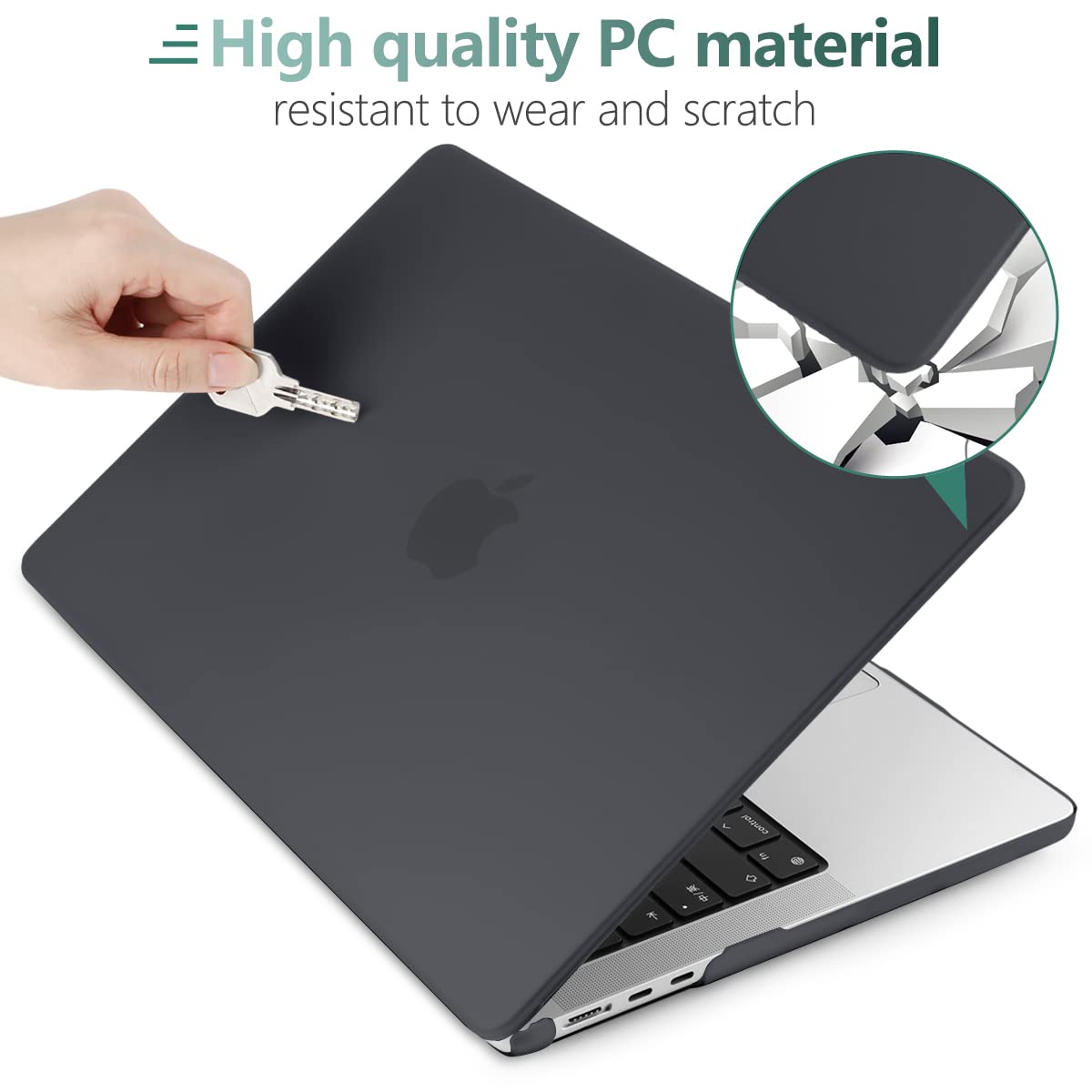 Suitable for  2023 2022 MacBook Air 13 inch case M2 Model A2681 Hard Shell Case Keyboard Cover Black Tristar Online