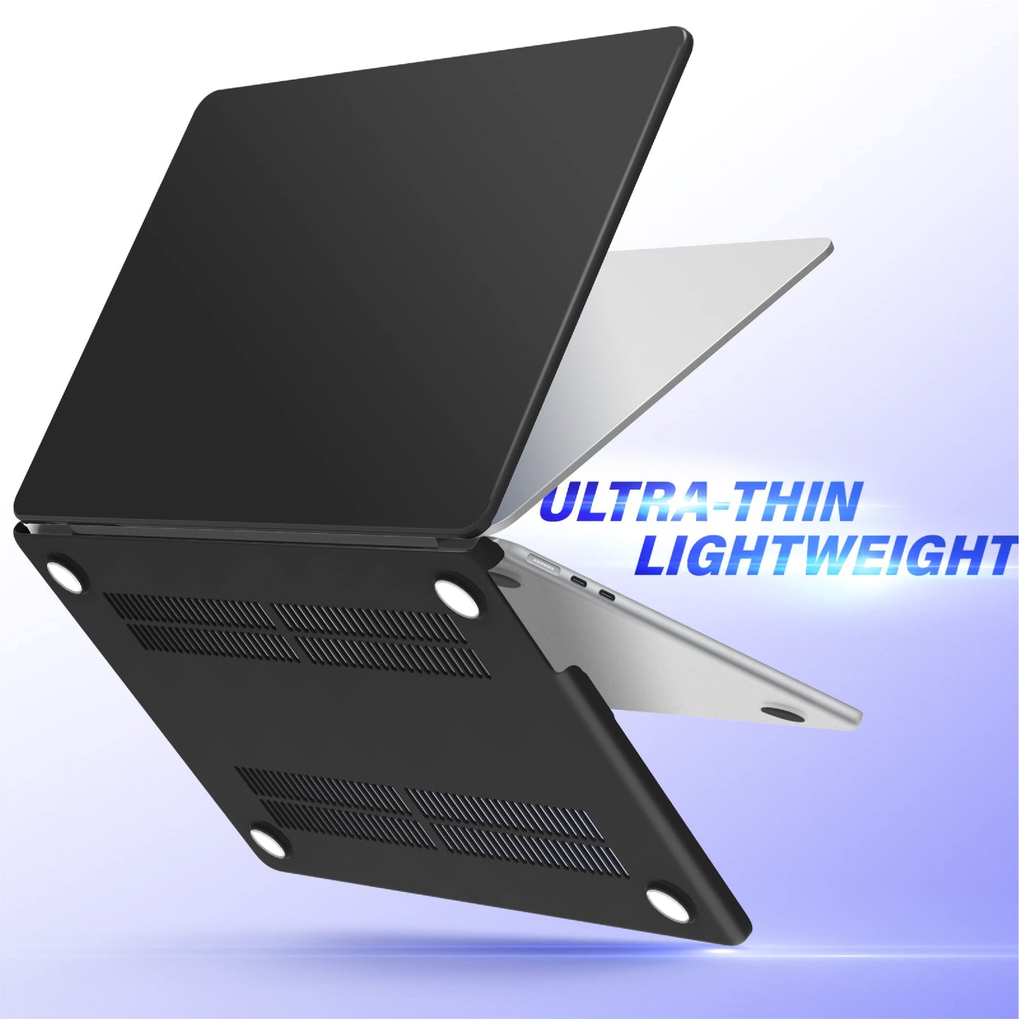 Suitable for  2023 2022 MacBook Air 13 inch case M2 Model A2681 Hard Shell Case Keyboard Cover Black Tristar Online
