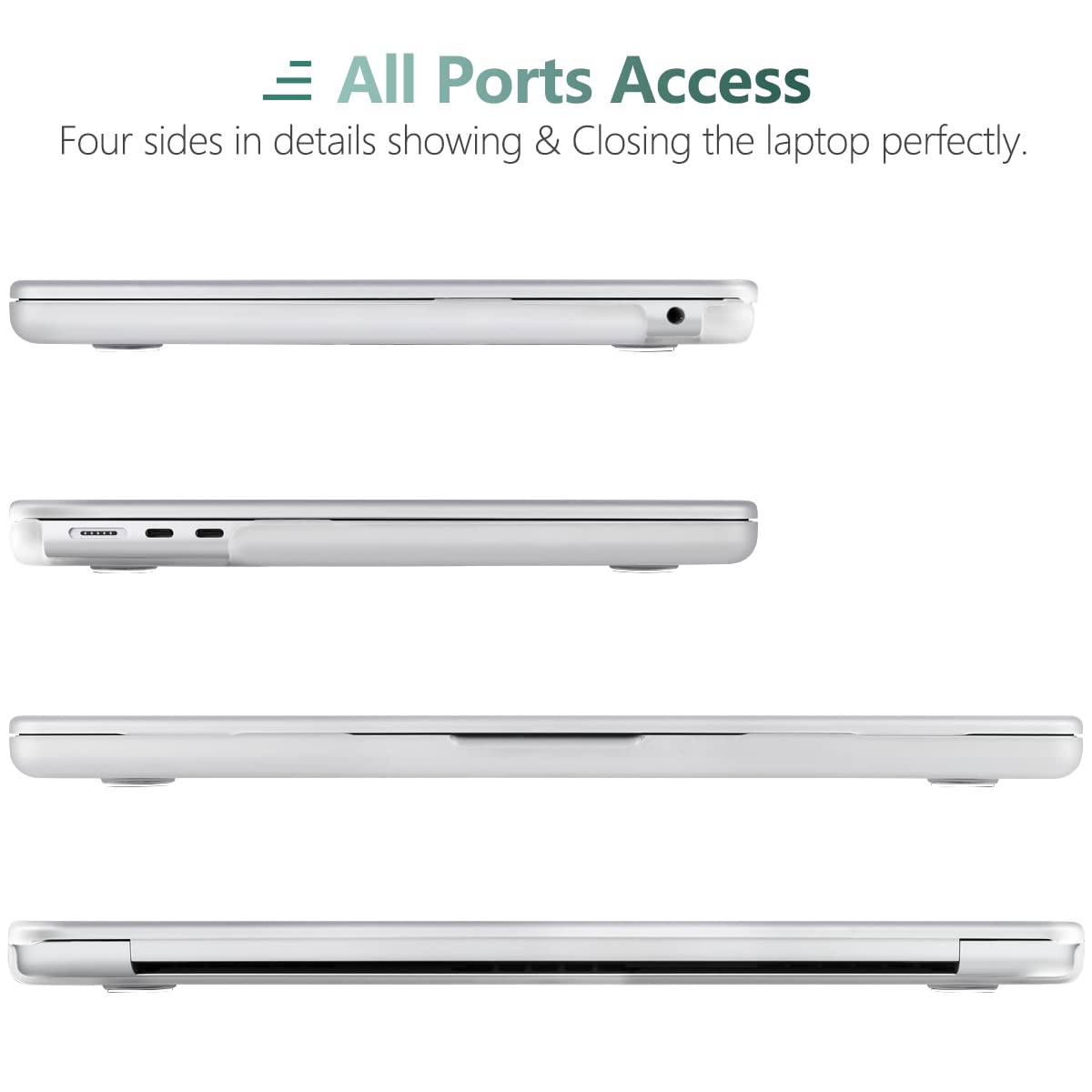 Suitable for  2023 2022 MacBook Air 13 inch case M2 Model A2681 Hard Shell Case Keyboard Cover White Tristar Online