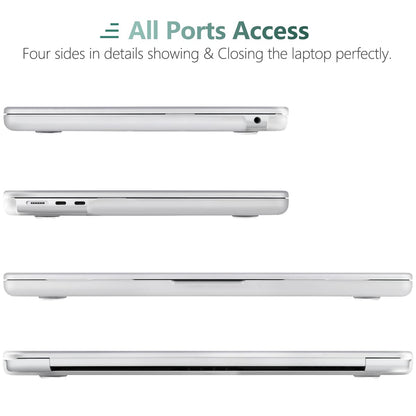 Suitable for  2023 2022 MacBook Air 13 inch case M2 Model A2681 Hard Shell Case Keyboard Cover White Tristar Online