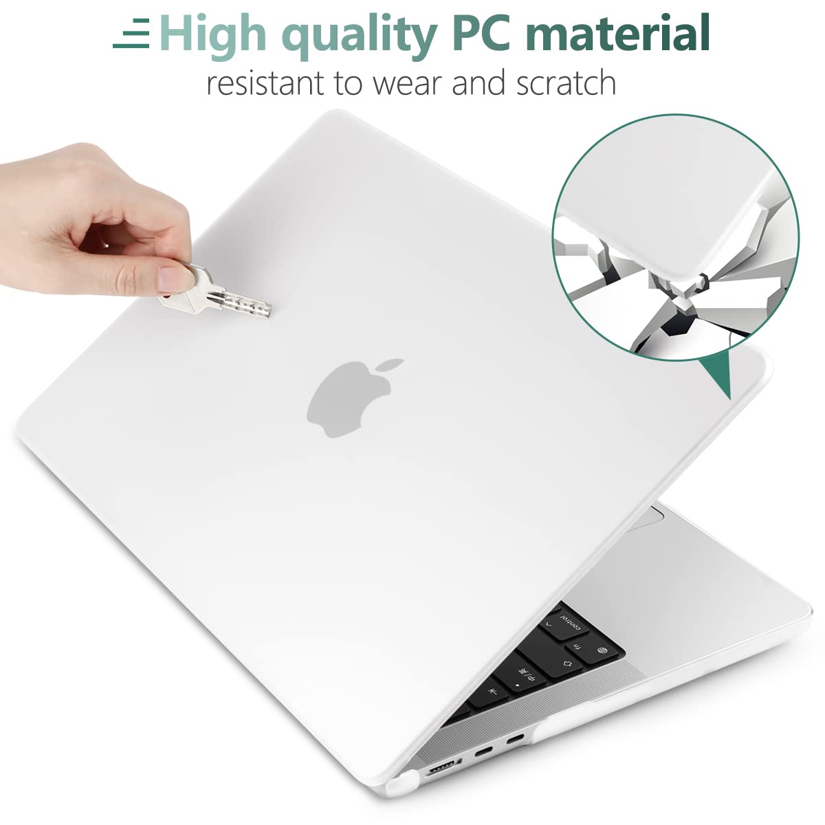 Suitable for  2023 2022 MacBook Air 13 inch case M2 Model A2681 Hard Shell Case Keyboard Cover White Tristar Online