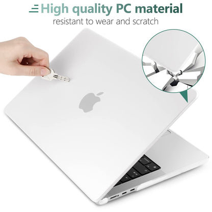 Suitable for  2023 2022 MacBook Air 13 inch case M2 Model A2681 Hard Shell Case Keyboard Cover White Tristar Online
