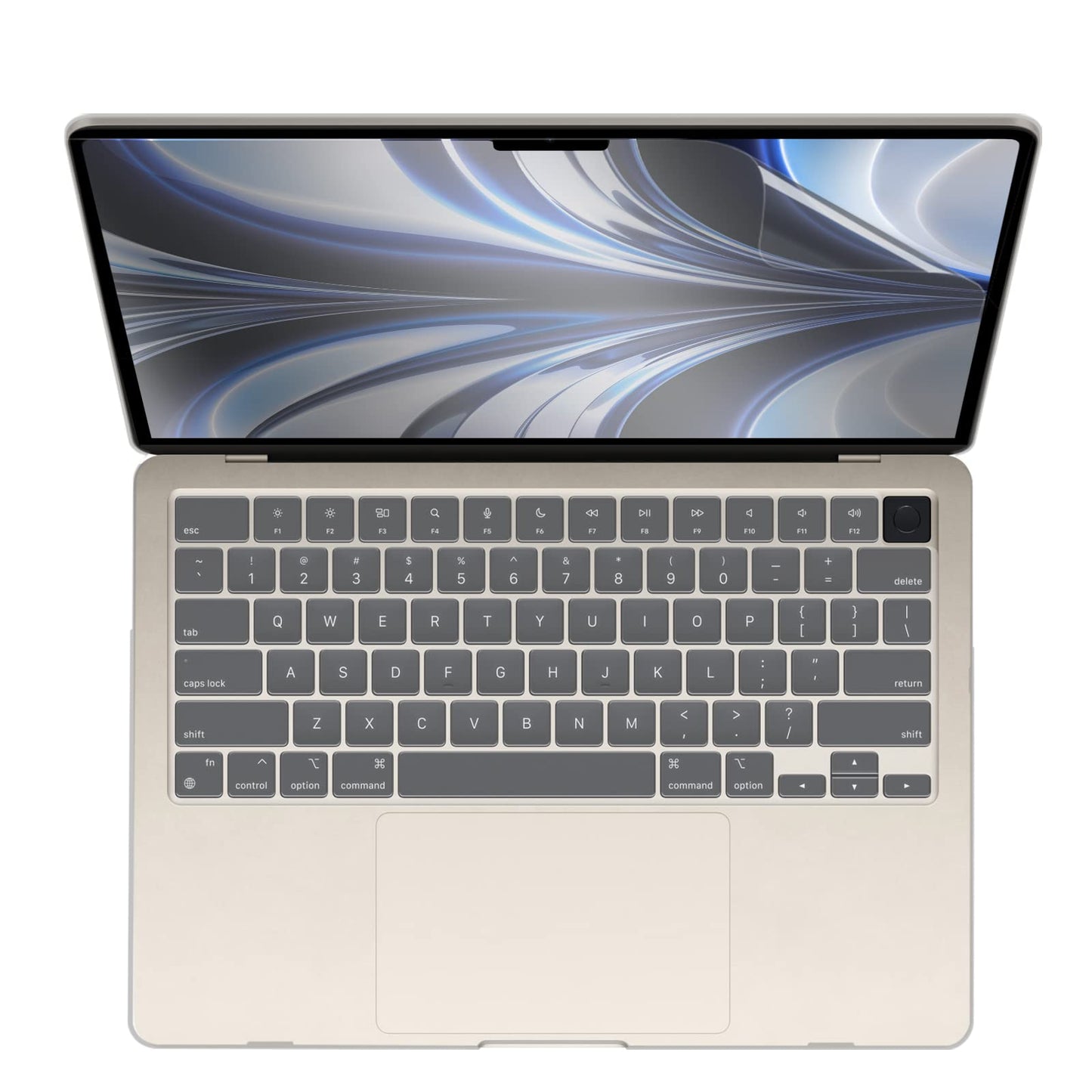 Suitable for  2023 2022 MacBook Air 13 inch case M2 Model A2681 Hard Shell Case Keyboard Cover White Tristar Online