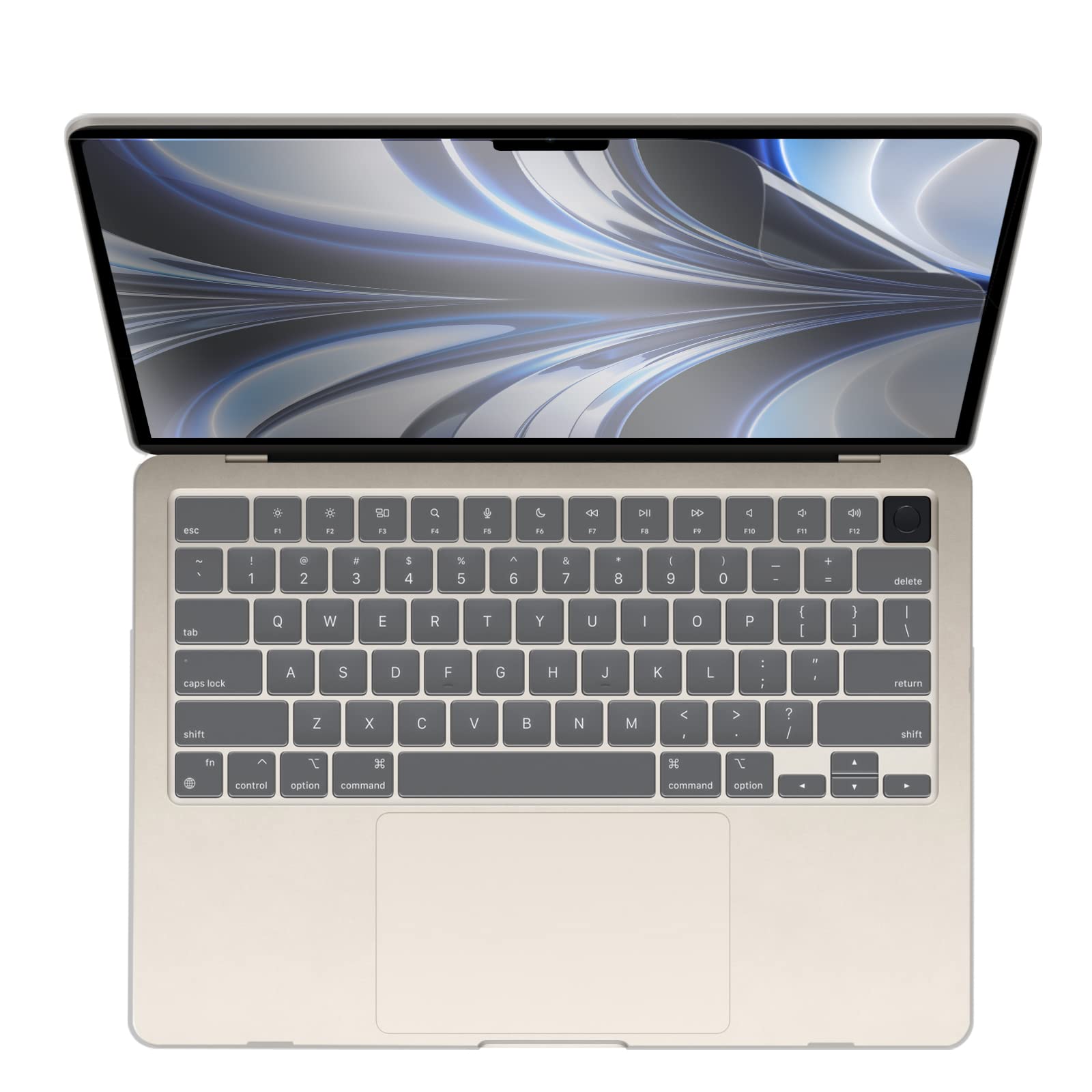 Suitable for  2023 2022 MacBook Air 13 inch case M2 Model A2681 Hard Shell Case Keyboard Cover White Tristar Online
