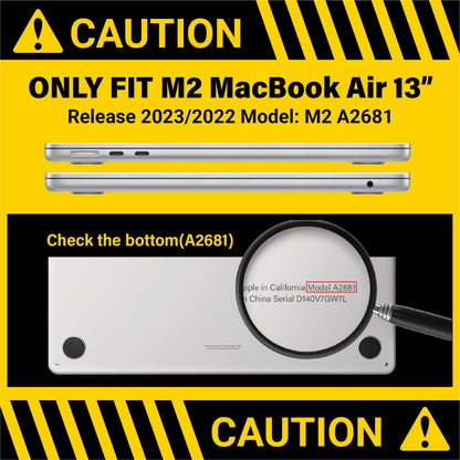 Suitable for  2023 2022 MacBook Air 13 inch case M2 Model A2681 Hard Shell Case Keyboard Cover Midnight Green Tristar Online