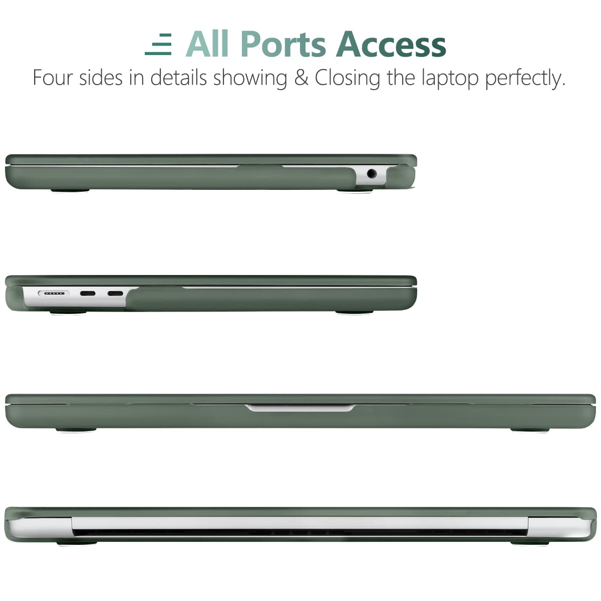 Suitable for  2023 2022 MacBook Air 13 inch case M2 Model A2681 Hard Shell Case Keyboard Cover Midnight Green Tristar Online