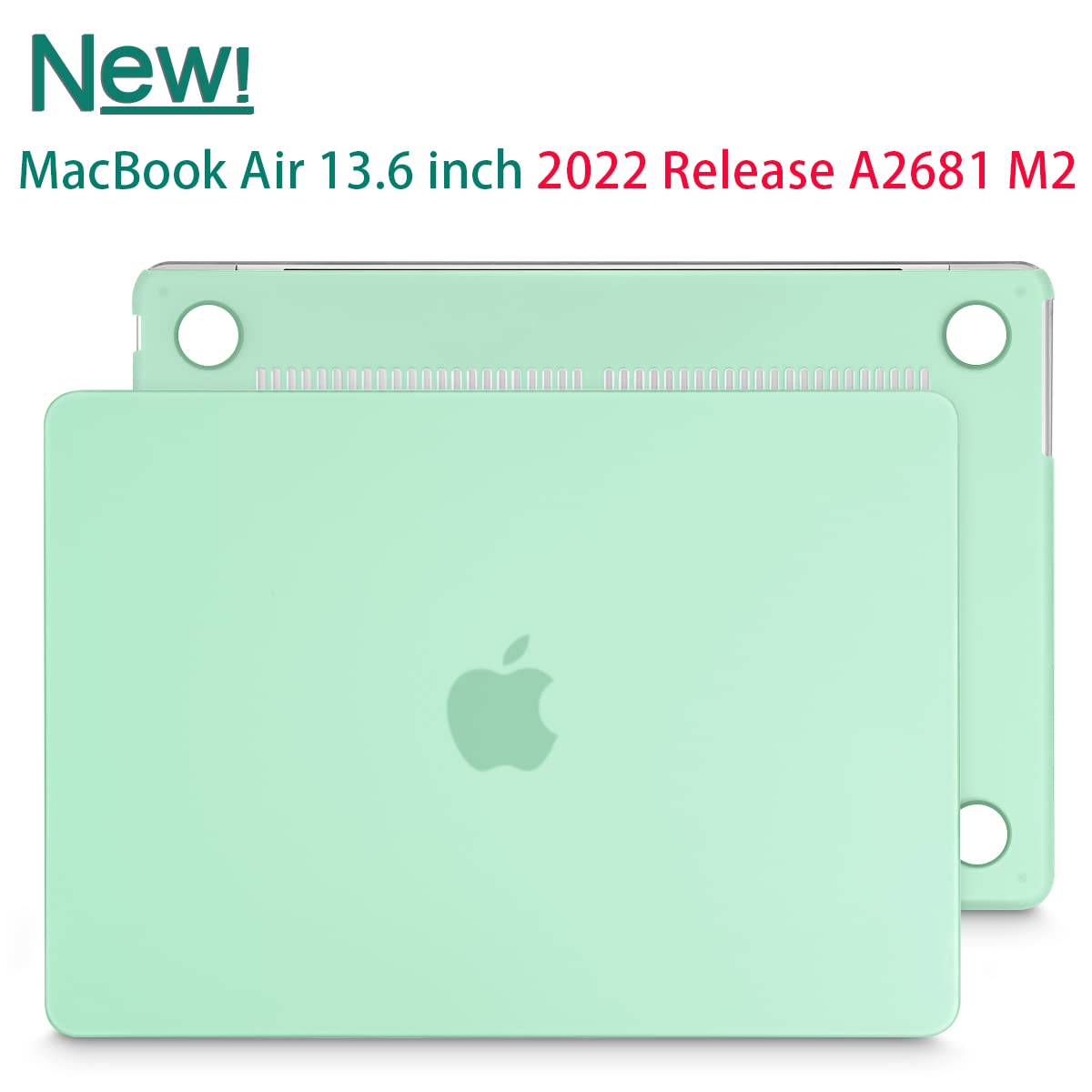 Suitable for  2023 2022 MacBook Air 13 inch case M2 Model A2681 Hard Shell Case Keyboard Cover Green Tristar Online