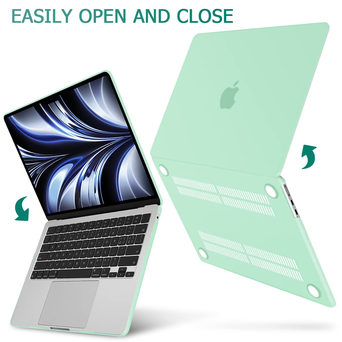 Suitable for  2023 2022 MacBook Air 13 inch case M2 Model A2681 Hard Shell Case Keyboard Cover Green Tristar Online