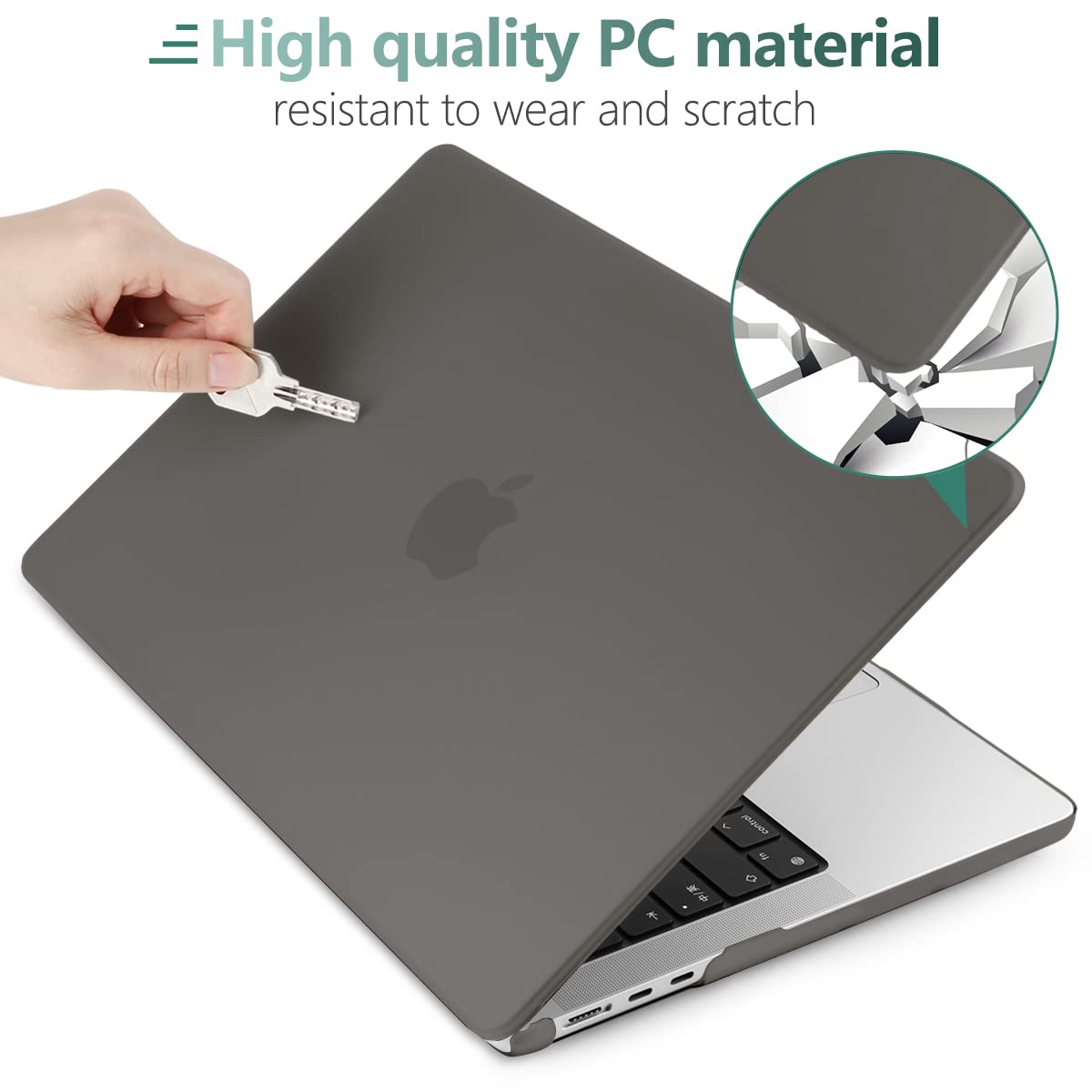 Suitable for  2023 2022 MacBook Air 13 inch case M2 Model A2681 Hard Shell Case Keyboard Cover Grey Tristar Online