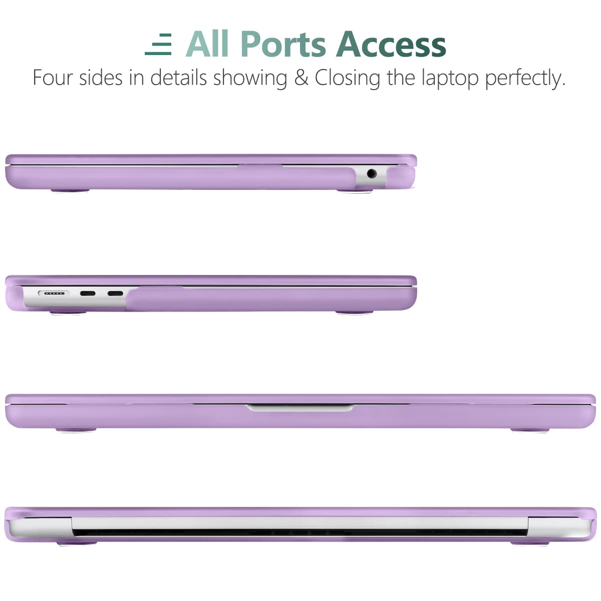 Suitable for  2023 2022 MacBook Air 13 inch case M2 Model A2681 Hard Shell Case Keyboard Cover Purple Tristar Online