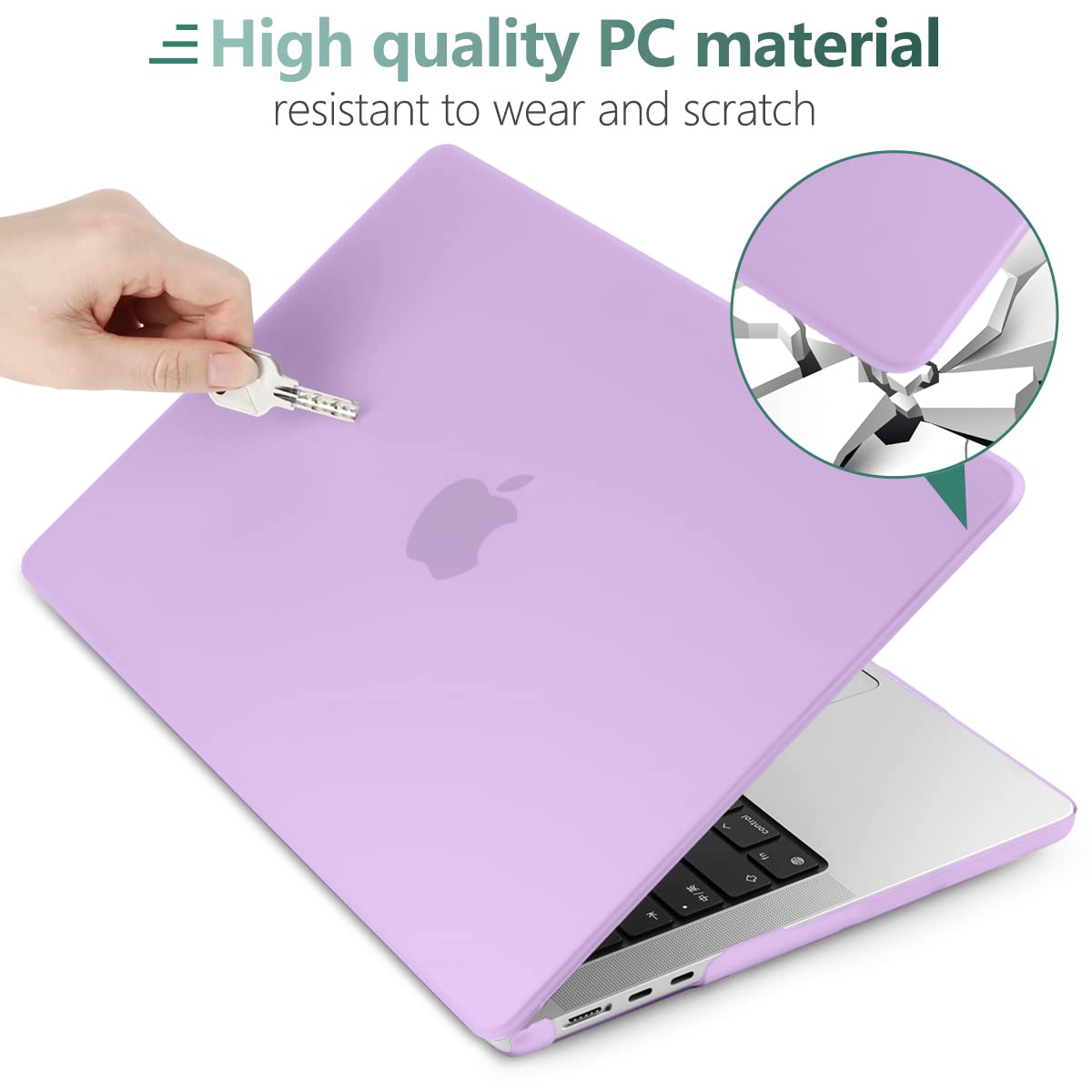 Suitable for  2023 2022 MacBook Air 13 inch case M2 Model A2681 Hard Shell Case Keyboard Cover Purple Tristar Online