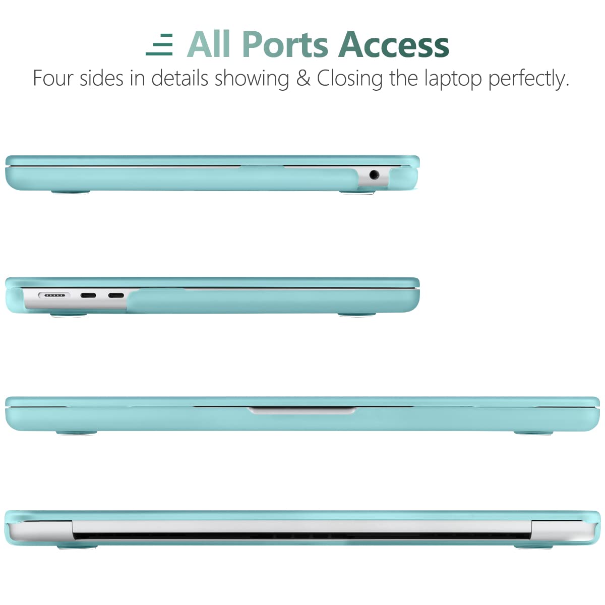 Suitable for  2023 2022 MacBook Air 13 inch case M2 Model A2681 Hard Shell Case Keyboard Cover Turquoise Tristar Online