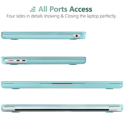 Suitable for  2023 2022 MacBook Air 13 inch case M2 Model A2681 Hard Shell Case Keyboard Cover Turquoise Tristar Online