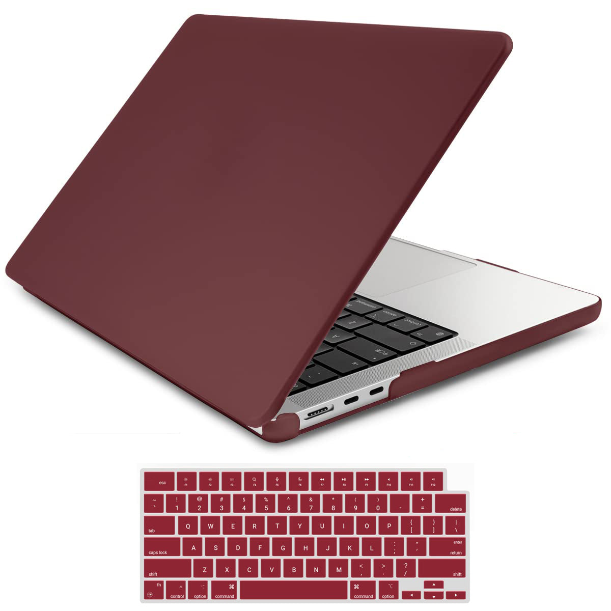 Suitable for  2023 2022 MacBook Air 13 inch case M2 Model A2681 Hard Shell Case Keyboard Cover Wine Red Tristar Online