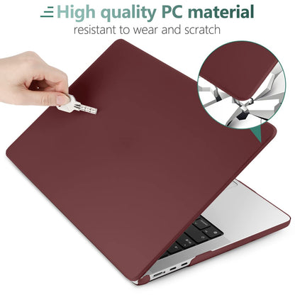 Suitable for  2023 2022 MacBook Air 13 inch case M2 Model A2681 Hard Shell Case Keyboard Cover Wine Red Tristar Online