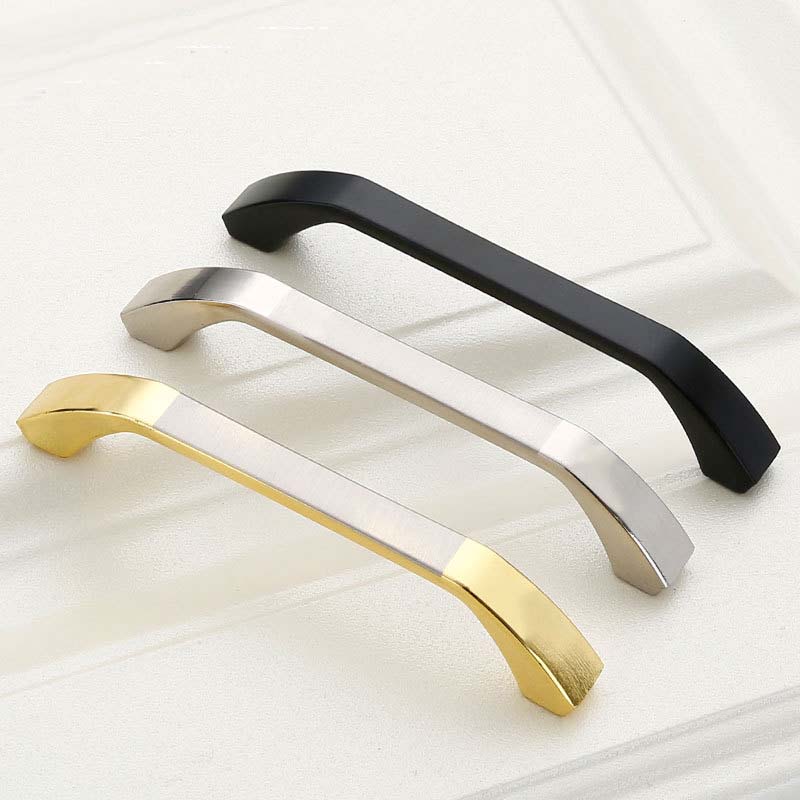 Zinc Kitchen Cabinet Handles Bar Drawer Handle Pull black color hole to hole 128MM Tristar Online