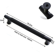 Black Furniture Door Kitchen Cabinet Handle Handles Pull Pulls Cupboard 160mm Tristar Online