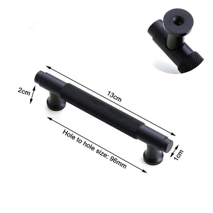 Black Furniture Door Kitchen Cabinet Handle Handles Pull Pulls Cupboard 96mm Tristar Online