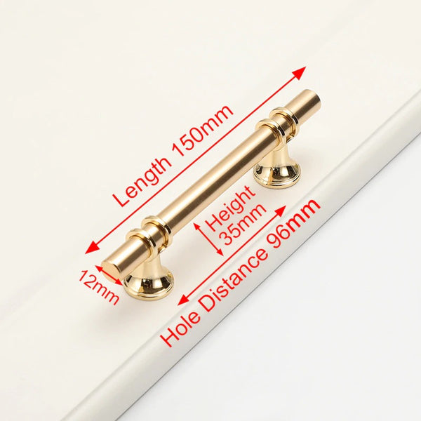 Luxury Design Kitchen Cabinet Handles Drawer Bar Handle Pull Gold 96MM Tristar Online