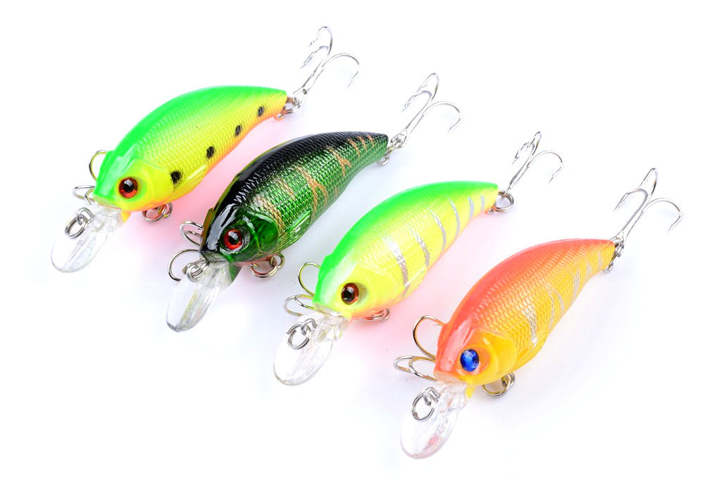 4x 7.5cm Popper Crank Bait Fishing Lure Lures Surface Tackle Saltwater Tristar Online