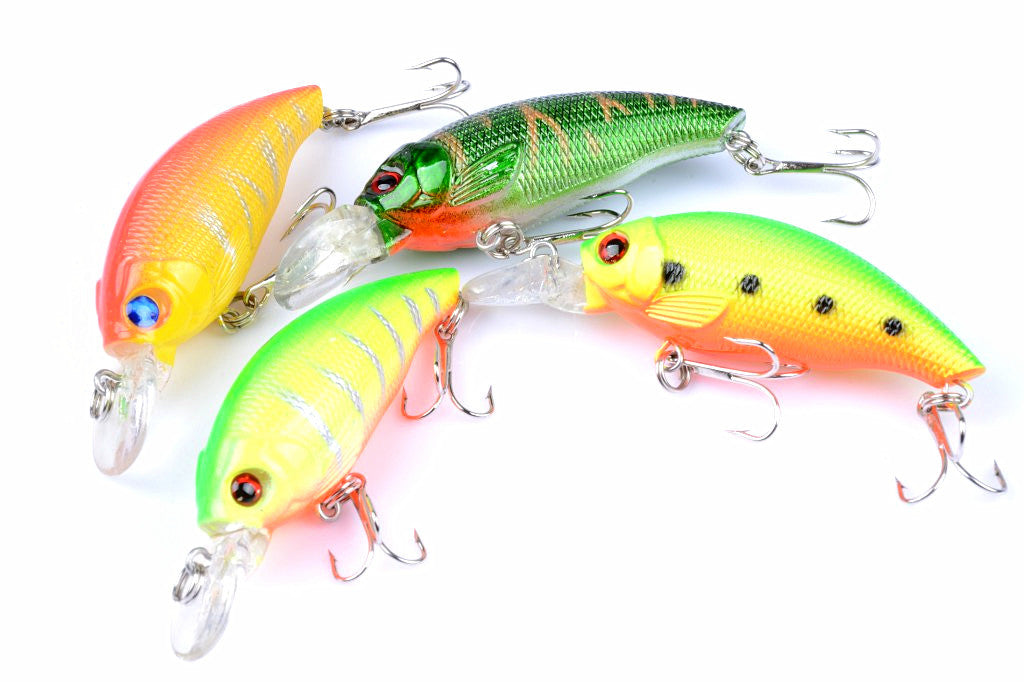 4x 7.5cm Popper Crank Bait Fishing Lure Lures Surface Tackle Saltwater Tristar Online